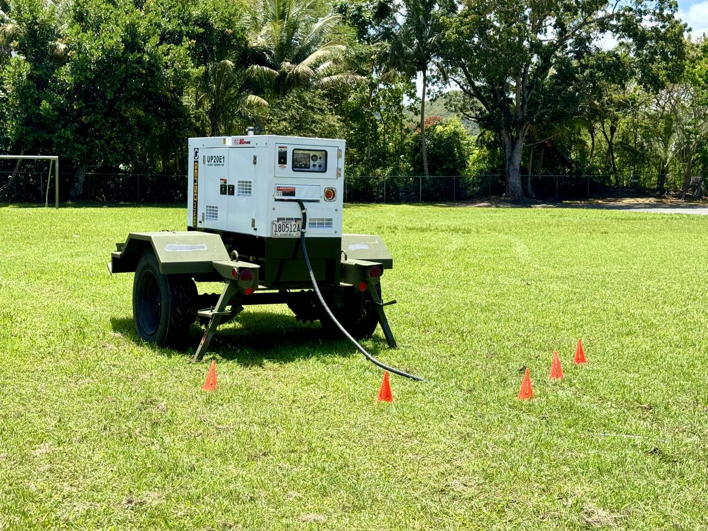 Generador Diesel de 20KW con rabiza de 20' y panel eléctrico